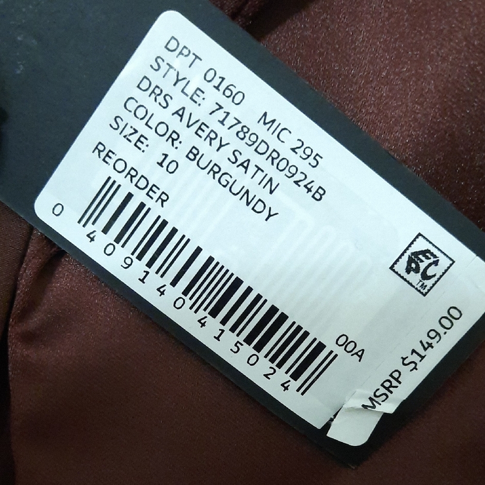 Gianni Bini Rich Burgundy/brown Long Sleeve Dress - Picture 3 of 13